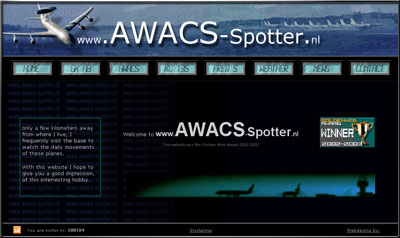 Go to : www.awacs-spotter.nl